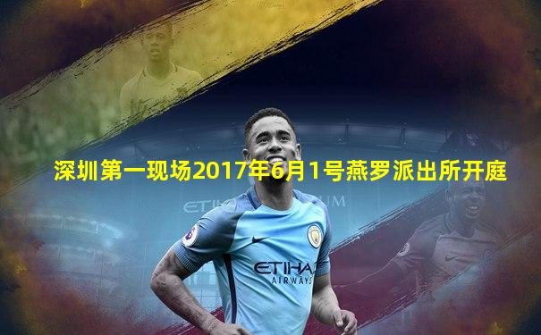 深圳第一现场2017年6月1号燕罗派出所开庭
